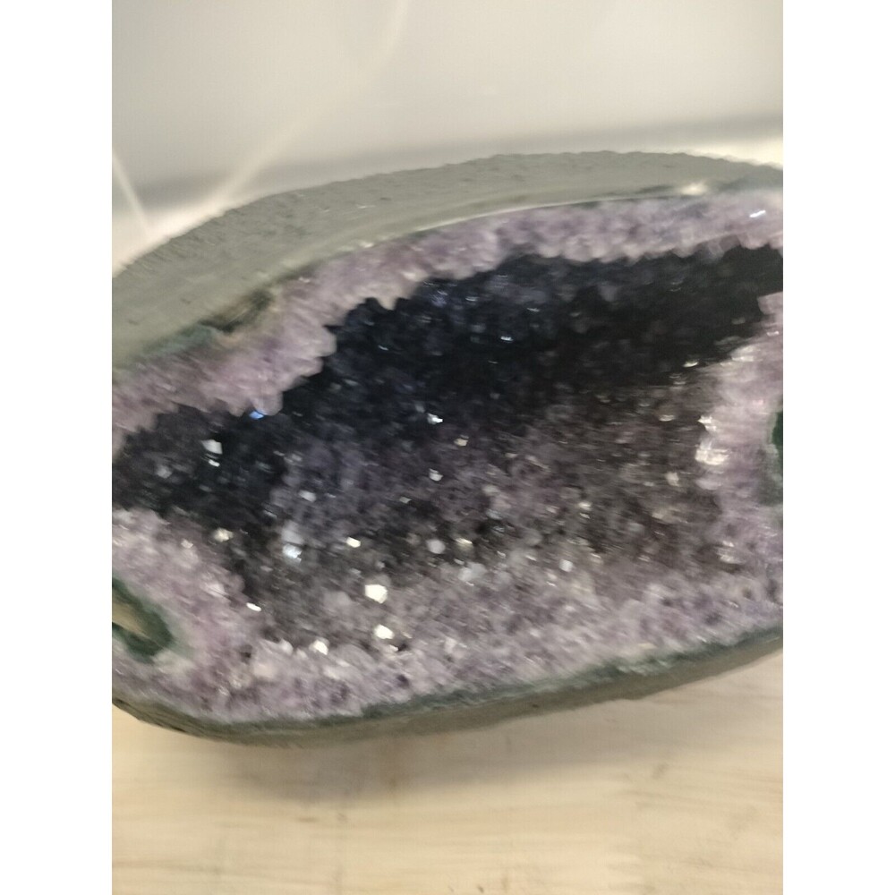 21.7 Lb Natural Amethyst Geode Quartz Cluster Crystal Mineral Specimen Healing - Picture 4 of 6